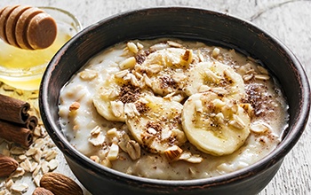 Oatmeal in a bowl